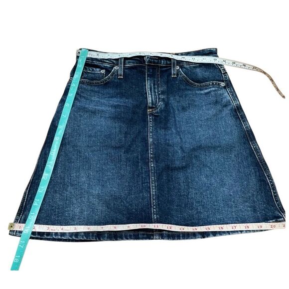 AG Adriano Goldschmied A-line demim skirt 25 - Picture 4 of 6